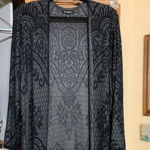 Black duster sweater 2xl